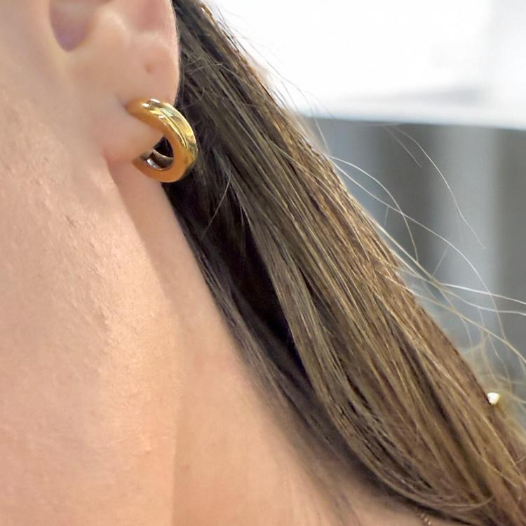 Boucles D'Oreilles Or Jaune 18Ct
