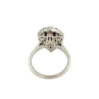 Bague Or 18 Ct Diamants&Grenat