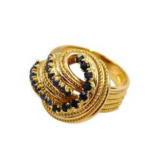 Bague Or Jaune 18 Ct & Tourmaline