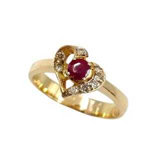 Bague Or 18 Ct Diamants&Tourmaline