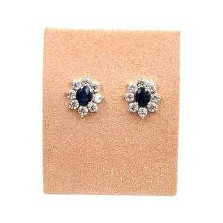 Boucles d'Oreilles Or Blanc 18 Ct