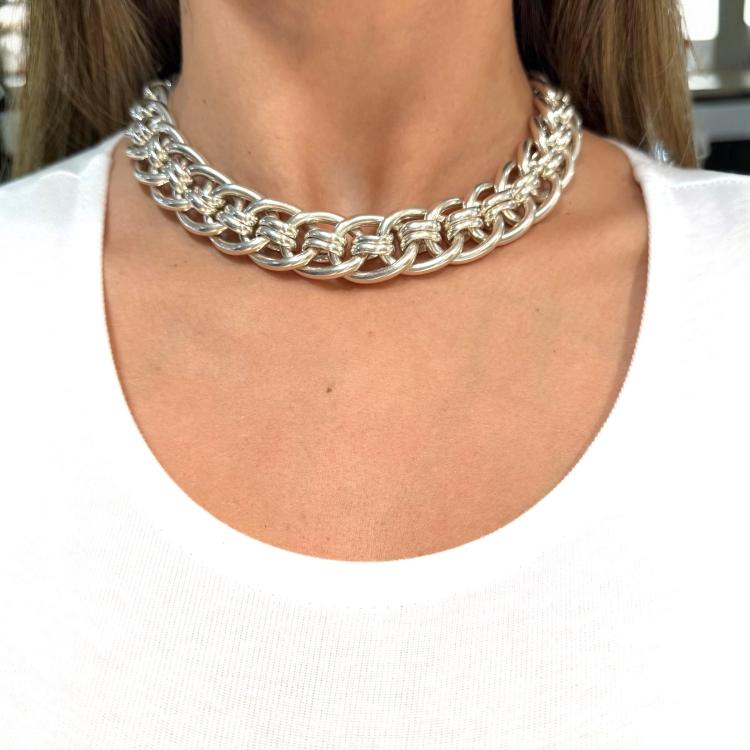 COLLIER HERMES ARGENT VINTAGE