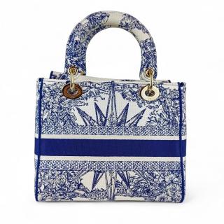 Sac à main Dior Lady D’Lite Toile de Jouy