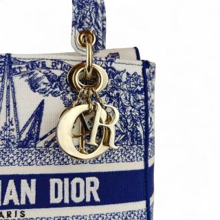 Sac à main Dior Lady D’Lite Toile de Jouy