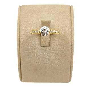 Bague Or Jaune 18 Ct & Diamants