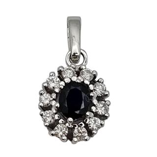 Pendentif Diamants Or Blanc 18 Ct Diamants