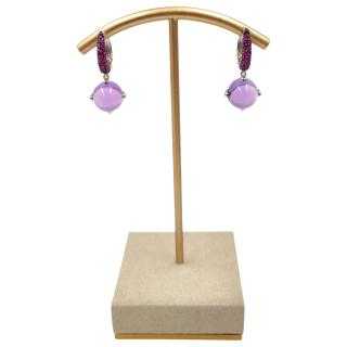 Boucles d'Oreilles Or Blanc 18 Ct