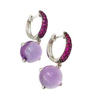 Boucles d'Oreilles Or Blanc 18 Ct