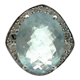 Bague Aigue Marine Or 18Ct & Diamants