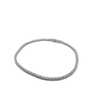 Bracelet Rivière Tennis Or Blanc 18k & Diamants