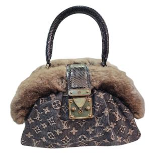 Sac Louis Vuitton Demi Lune Denim