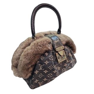 Sac Louis Vuitton Demi Lune Denim