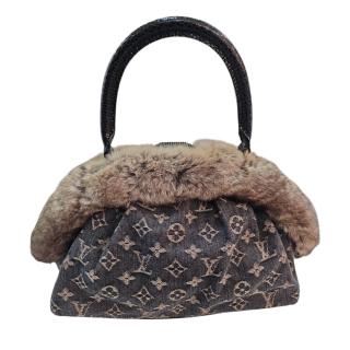 Sac Louis Vuitton Demi Lune Denim