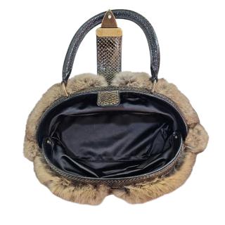Sac Louis Vuitton Demi Lune Denim