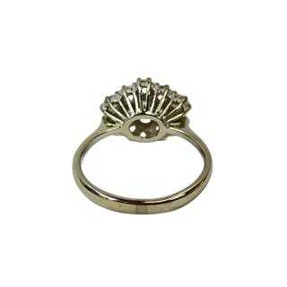 Bague Or Blanc 18CT et Diamants
