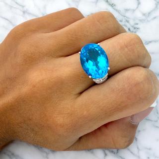 Bague Or 18CT & Topaze