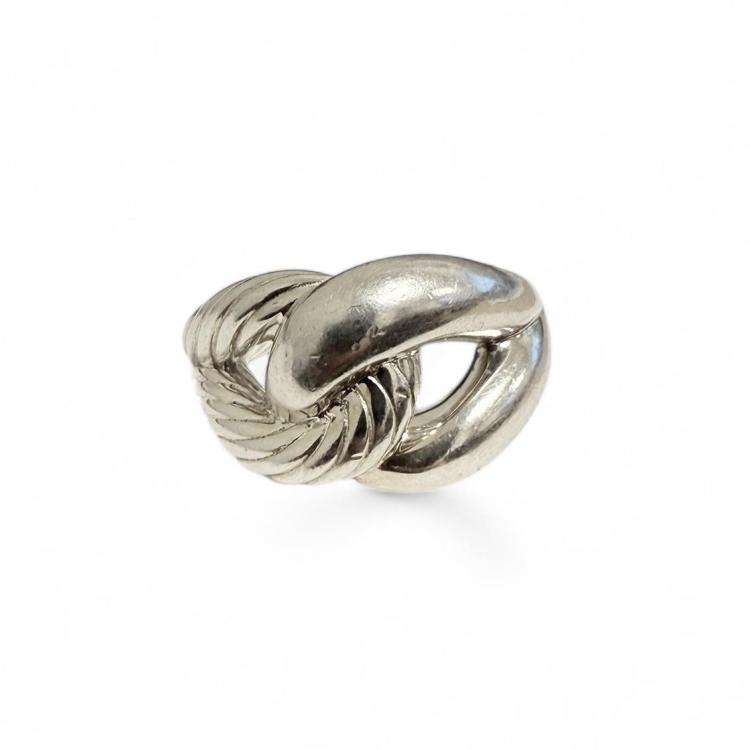 Pomellato 67 Bague Double Torchon en Argent