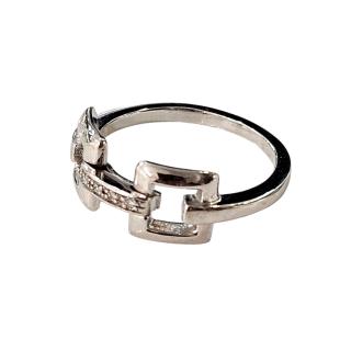 Bague Or Blanc 18 Ct et Diamants