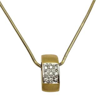 Collier & Pendentif Or 14CT et Diamants