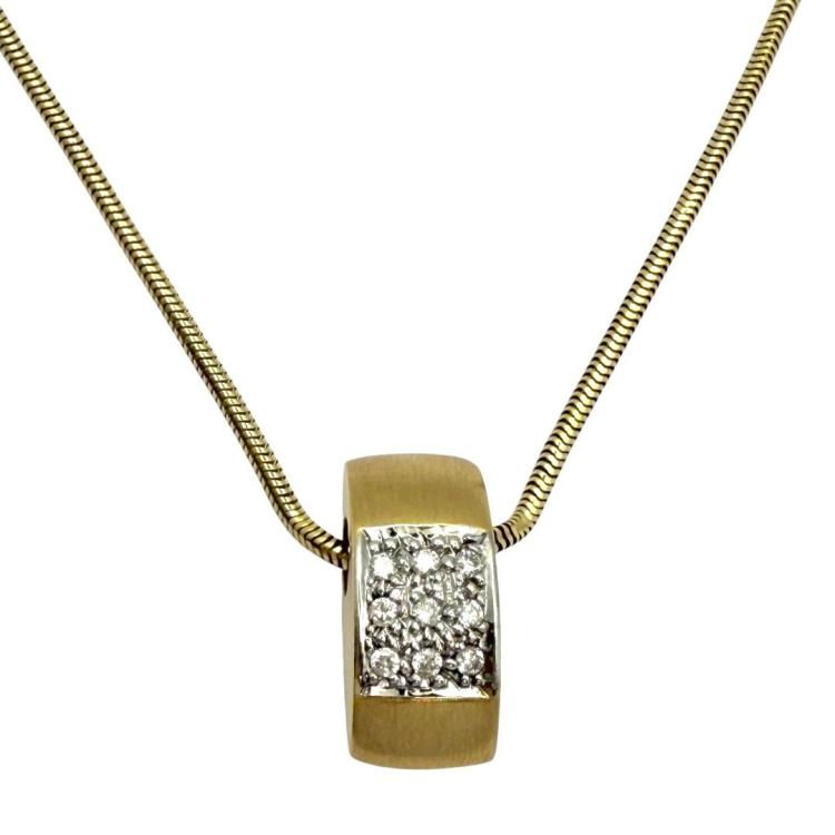 Collier & Pendentif Or 18CT et Diamants