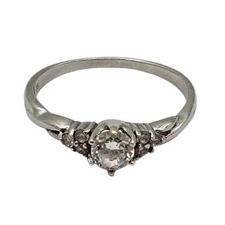 Bague Or Blanc 18 Ct