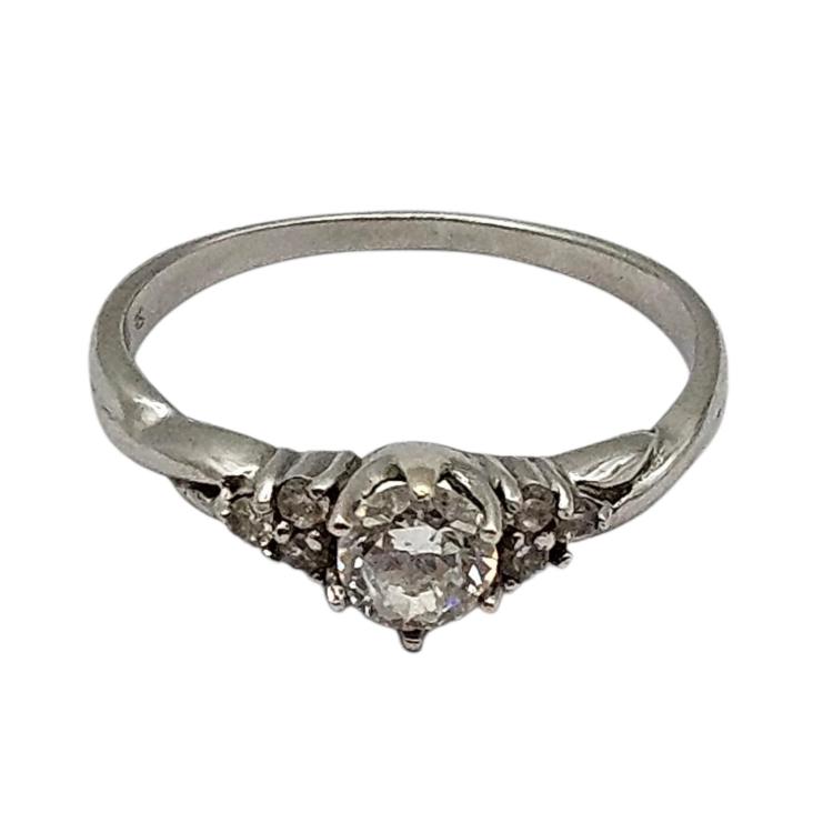 Bague Or Blanc 18 Ct