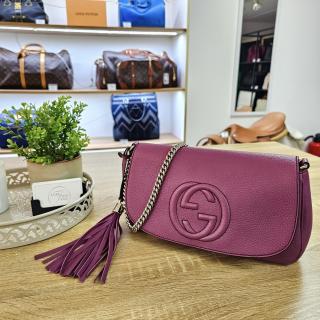 Sac à main Gucci Soho Long Flap Violet