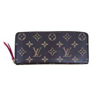Louis Vuitton Portefeuilles Clémence Monogram Fuschia