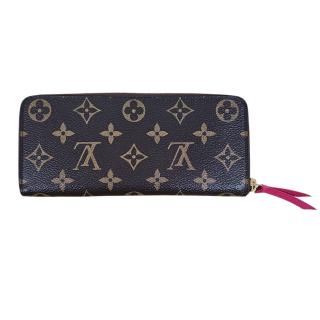 Louis Vuitton Portefeuilles Clémence Monogram Fuschia