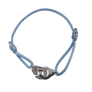 Dinh Van Bracelet sur Cordon Menottes R10 Or Blanc 18 Ct...