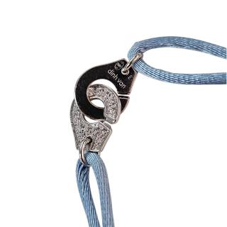 Dinh Van Bracelet sur Cordon Menottes R10 Or Blanc 18 Ct...