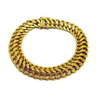 Bracelet Or Jaune 18k Maille Américaine 46.38 g