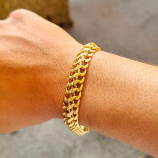 Bracelet Or Jaune 18k Maille Américaine 46.38 g