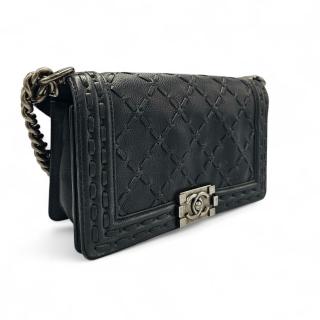 Sac Chanel Boy 25 Bleu Vert