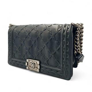 Sac Chanel Boy 25 Bleu Vert