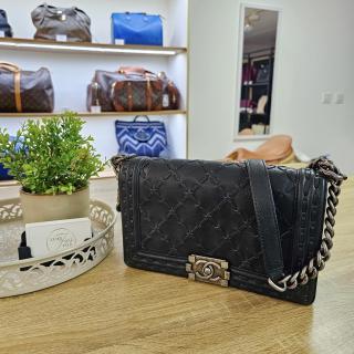 Sac Chanel Boy 25 Bleu Vert