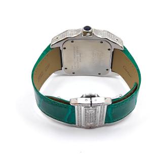 Cartier Santos 100 Custom Diamonds