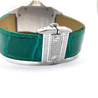 Cartier Santos 100 Custom Diamonds