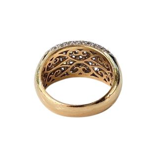 Bague Pavé Diamants Or Jaune 18 Ct