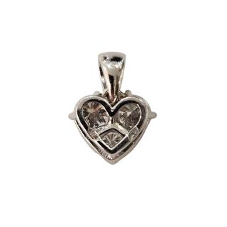 Pendentif Diamants et Or Blanc 18 Ct
