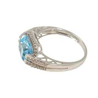 Bague Or 18 Ct Topaze&Diamants