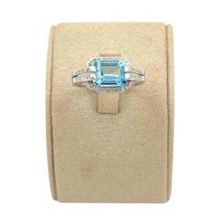 Bague Or 18 Ct Topaze&Diamants