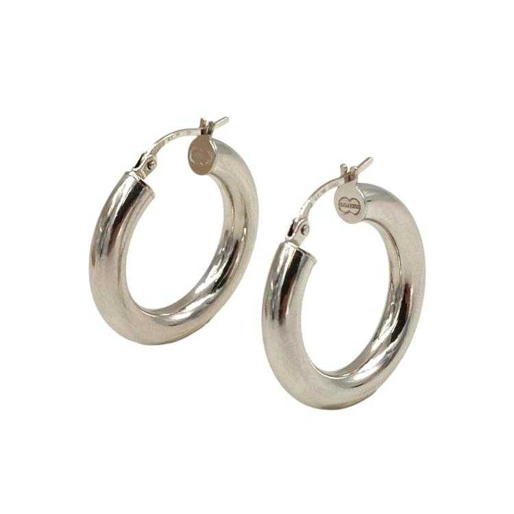 Boucles d'Oreilles Or Blanc 18 Ct