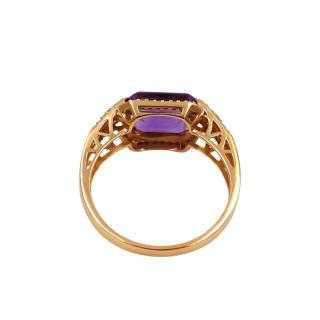 Bague Or 18 Ct Améthyste&Diamants