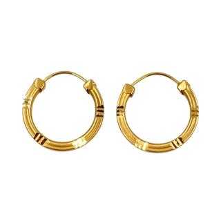 Boucles d'Oreilles Or Jaune 18 Ct