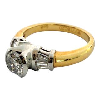 Bague Or 14Ct Diamants 0.50CT