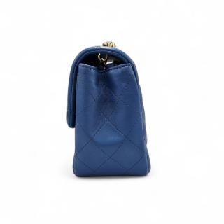 Mini Sac à Bandoulière Chanel Timeless Bleu