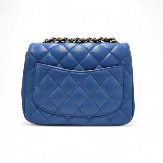 Mini Sac à Bandoulière Chanel Timeless Bleu