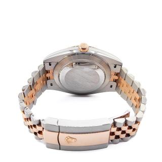 Rolex Date Just Two Tone Everose Sundust Dial