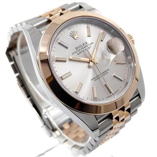 Rolex Date Just Two Tone Everose Sundust Dial